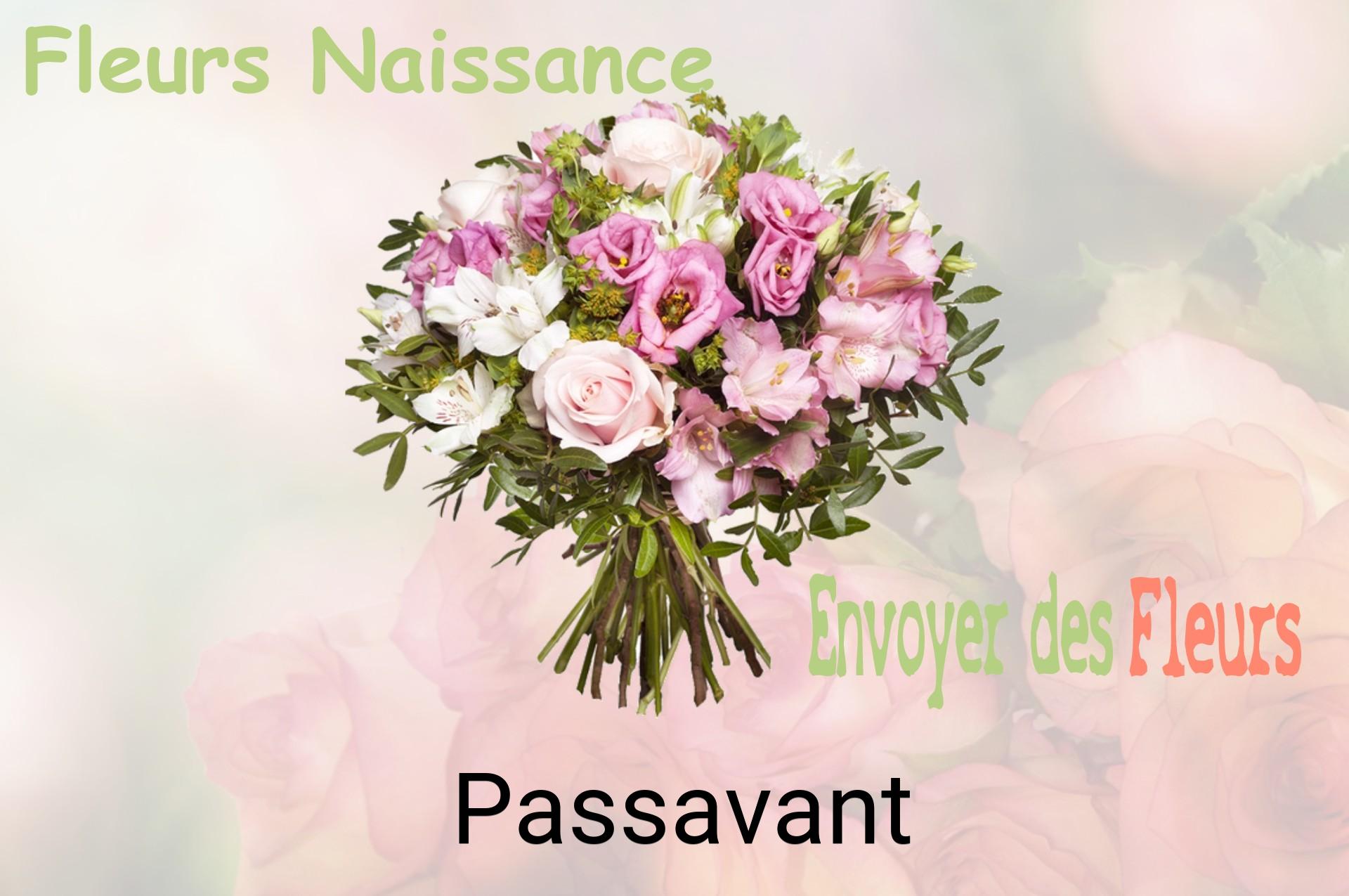 Bouquet de fleurs de naissance livré à Passavant